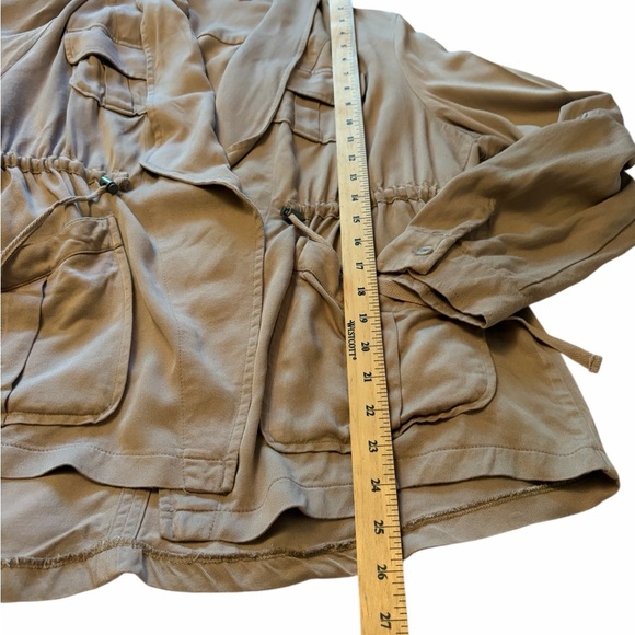 Torrid Drape Front Anorak jacket, utility tie front drawstring -Size 00/10-M/L - Picture 8 of 13